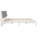 Cadru de pat cu headboard Alb 200 x 200 cm Lemn de pin masiv - WALTI WALTI