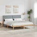 Cadru de pat cu headboard Maro 180 x 200 cm Lemn de pin masiv - WALTI WALTI