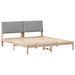 Cadru de pat cu headboard Maro 180 x 200 cm Lemn de pin masiv - WALTI WALTI