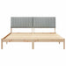 Cadru de pat cu headboard Maro 180 x 200 cm Lemn de pin masiv - WALTI WALTI