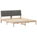 Cadru de pat cu headboard Maro 180 x 200 cm Lemn de pin masiv - WALTI WALTI
