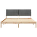 Cadru de pat cu headboard Maro 180 x 200 cm Lemn de pin masiv - WALTI WALTI