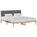 Cadru de pat cu headboard Maro 180 x 200 cm Lemn de pin masiv - WALTI WALTI