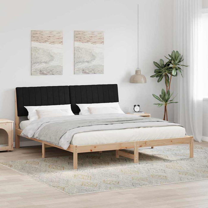 Cadru de pat cu headboard Maro 180 x 200 cm Lemn de pin masiv - WALTI WALTI