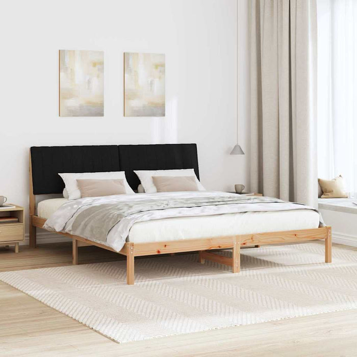 Cadru de pat cu headboard Maro 180 x 200 cm Lemn de pin masiv - WALTI WALTI