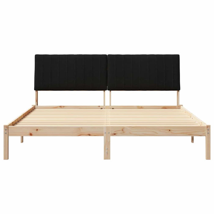 Cadru de pat cu headboard Maro 180 x 200 cm Lemn de pin masiv - WALTI WALTI