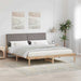 Cadru de pat cu headboard Maro 180 x 200 cm Lemn de pin masiv - WALTI WALTI
