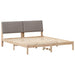 Cadru de pat cu headboard Maro 180 x 200 cm Lemn de pin masiv - WALTI WALTI