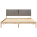 Cadru de pat cu headboard Maro 180 x 200 cm Lemn de pin masiv - WALTI WALTI