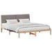 Cadru de pat cu headboard Maro 180 x 200 cm Lemn de pin masiv - WALTI WALTI