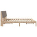 Cadru de pat cu headboard Maro 180 x 200 cm Lemn de pin masiv - WALTI WALTI