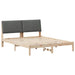 Cadru de pat cu headboard Maro 160 x 200 cm Lemn de pin masiv - WALTI WALTI