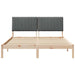 Cadru de pat cu headboard Maro 160 x 200 cm Lemn de pin masiv - WALTI WALTI