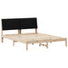 Cadru de pat cu headboard Maro 160 x 200 cm Lemn de pin masiv - WALTI WALTI