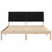 Cadru de pat cu headboard Maro 160 x 200 cm Lemn de pin masiv - WALTI WALTI