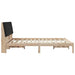 Cadru de pat cu headboard Maro 160 x 200 cm Lemn de pin masiv - WALTI WALTI