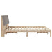 Cadru de pat cu headboard Maro 160 x 200 cm Lemn de pin masiv - WALTI WALTI