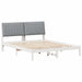 Cadru de pat cu headboard Alb 160 x 200 cm Lemn de pin masiv - WALTI WALTI
