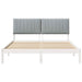 Cadru de pat cu headboard Alb 160 x 200 cm Lemn de pin masiv - WALTI WALTI