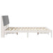 Cadru de pat cu headboard Alb 160 x 200 cm Lemn de pin masiv - WALTI WALTI