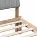 Cadru de pat cu headboard Maro 150 x 200 cm Lemn de pin masiv - WALTI WALTI