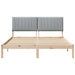 Cadru de pat cu headboard Maro 150 x 200 cm Lemn de pin masiv - WALTI WALTI