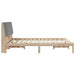 Cadru de pat cu headboard Maro 150 x 200 cm Lemn de pin masiv - WALTI WALTI