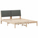 Cadru de pat cu headboard Maro 150 x 200 cm Lemn de pin masiv - WALTI WALTI