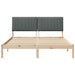 Cadru de pat cu headboard Maro 150 x 200 cm Lemn de pin masiv - WALTI WALTI