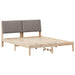 Cadru de pat cu headboard Maro 150 x 200 cm Lemn de pin masiv - WALTI WALTI