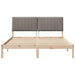 Cadru de pat cu headboard Maro 150 x 200 cm Lemn de pin masiv - WALTI WALTI