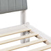 Cadru de pat cu headboard Alb 150 x 200 cm Lemn de pin masiv - WALTI WALTI