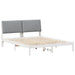 Cadru de pat cu headboard Alb 150 x 200 cm Lemn de pin masiv - WALTI WALTI
