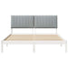 Cadru de pat cu headboard Alb 150 x 200 cm Lemn de pin masiv - WALTI WALTI