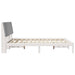 Cadru de pat cu headboard Alb 150 x 200 cm Lemn de pin masiv - WALTI WALTI
