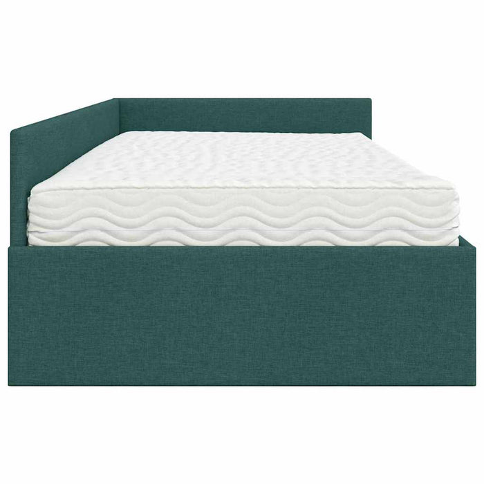 Cadru de pat colțar cu saltea Altele 2 pcs Verde țesătură - WALTI WALTI