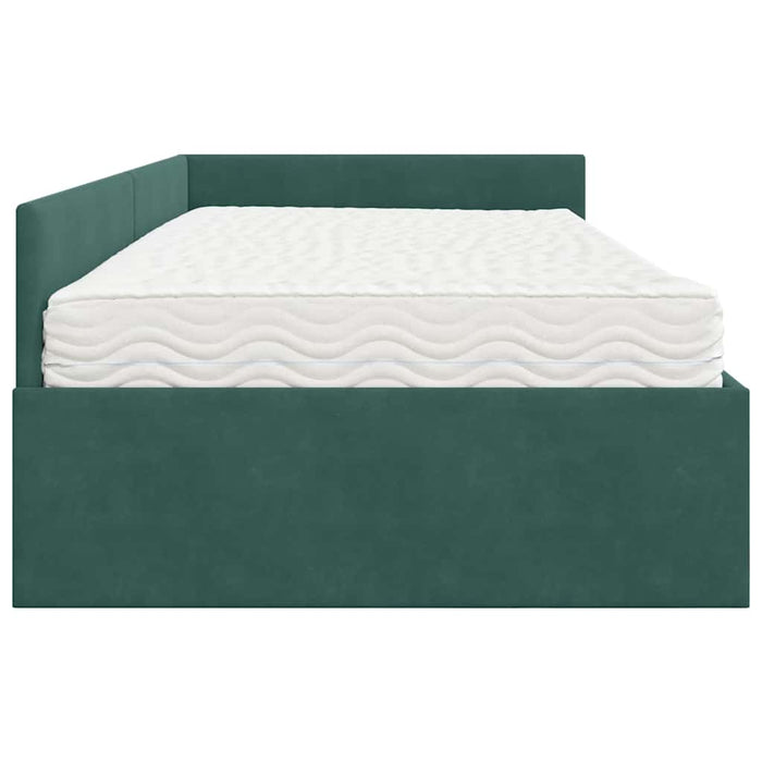 Cadru de pat colțar cu saltea Altele Manual 2 pcs Verde Catifea - WALTI WALTI