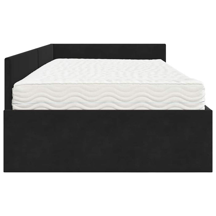 Cadru de pat colțar cu saltea Altele Manual 2 pcs Gri Catifea - WALTI WALTI