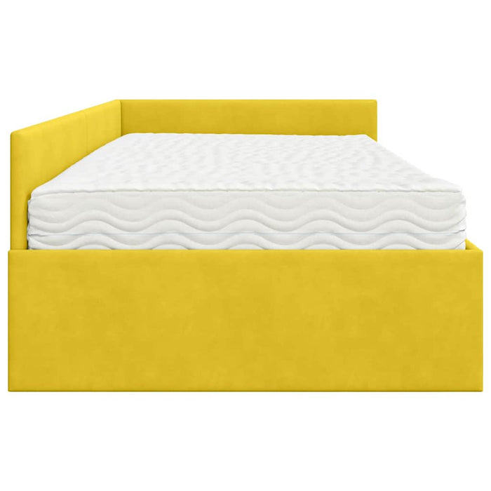 Cadru de pat colțar cu saltea Altele Manual 2 pcs Verde Catifea - WALTI WALTI