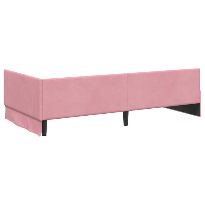 Cadru de pat colțar cu saltea Altele Manual 2 pcs Gri Catifea - WALTI WALTI