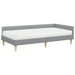 Cadru de pat colțar cu saltea 2 pcs Gri deschis țesătură - WALTI WALTI