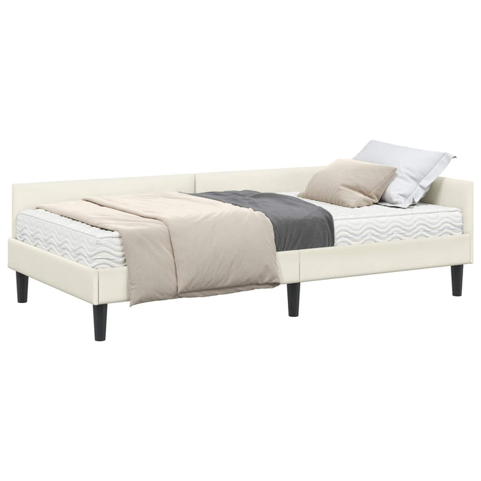 Cadru de pat colțar cu saltea Altele Manual 2 pcs Crem Catifea - WALTI WALTI