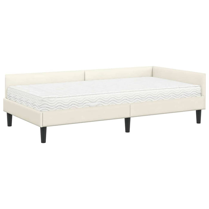 Cadru de pat colțar cu saltea Altele Manual 2 pcs Crem Catifea - WALTI WALTI