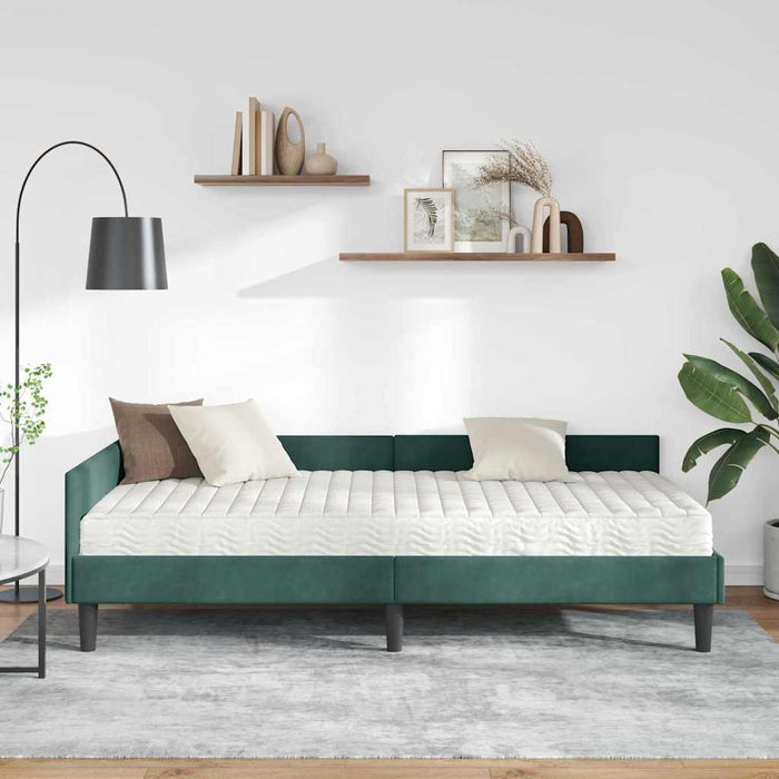 Cadru de pat colțar cu saltea Altele Manual 2 pcs Verde Catifea - WALTI WALTI
