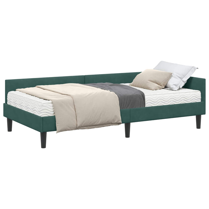 Cadru de pat colțar cu saltea Altele Manual 2 pcs Verde Catifea - WALTI WALTI