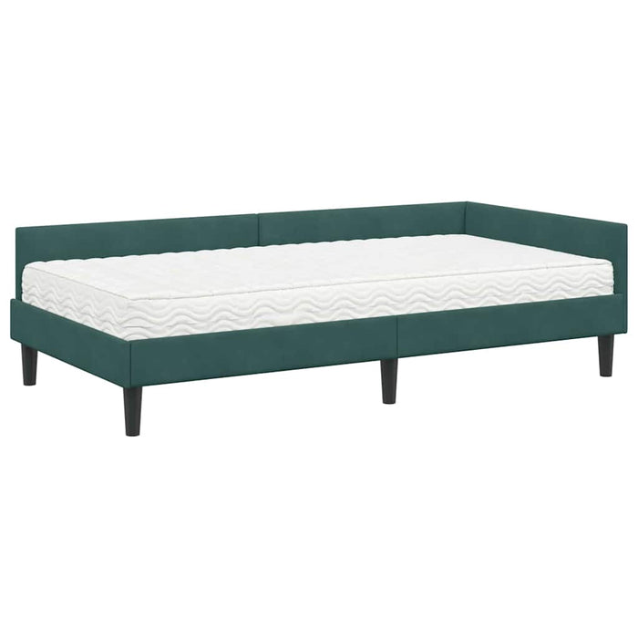 Cadru de pat colțar cu saltea Altele Manual 2 pcs Verde Catifea - WALTI WALTI