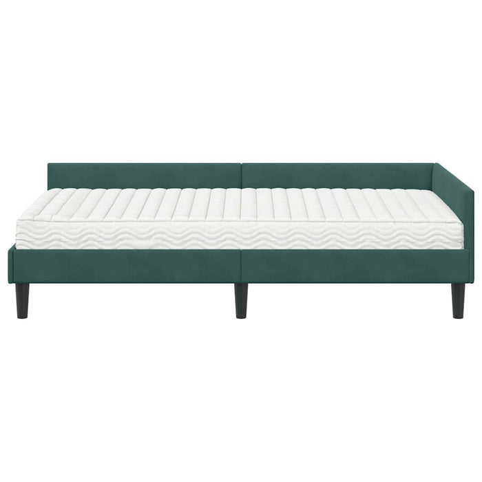 Cadru de pat colțar cu saltea Altele Manual 2 pcs Verde Catifea - WALTI WALTI