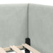Cadru de pat colțar cu saltea Altele 2 pcs Gri deschis Catifea - WALTI WALTI