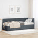 Cadru de pat colțar cu saltea cu headboard 2 pcs Gri Catifea - WALTI WALTI