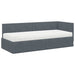 Cadru de pat colțar cu saltea cu headboard 2 pcs Gri Catifea - WALTI WALTI